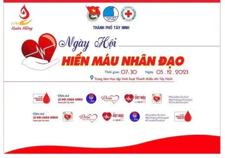 UBND xã Tân Bình thông báo về thời gian, địa điểm tham gia Hiến máu nhân đạo đợt tháng 12/2023