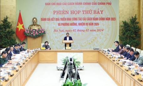 Ban Chỉ đạo cải cách hành chính của Chính phủ họp phiên thứ 7, đánh giá kết quả thực hiện công tác CCHC năm 2023, triển khai phương hướng, nhiệm vụ trọng tâm năm 2024