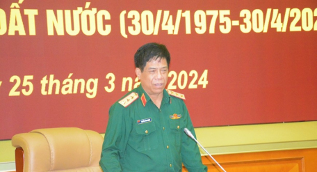 Thượng tướng Nguyễn Văn Nghĩa chủ trì hội nghị.