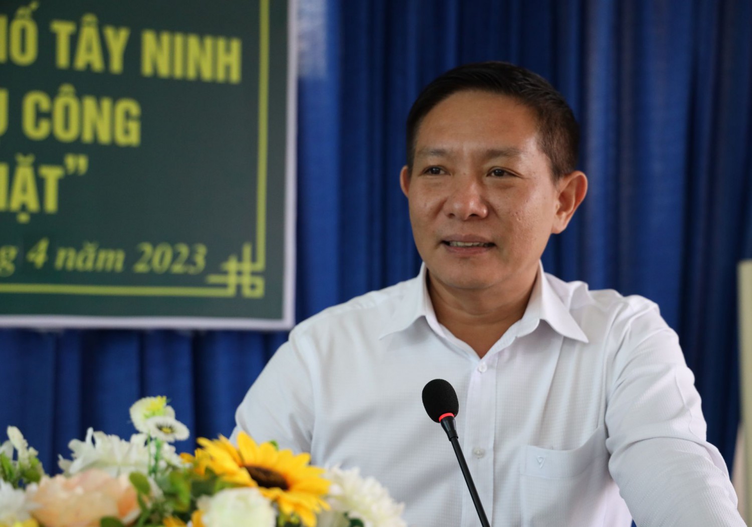 Ảnh: Ông Phạm Trung Chánh - Chủ tịch UBND thành phố phát biểu chỉ đạo.