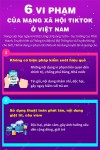 6 vi phạm của mạng xã hội TikTok ở Việt Nam