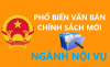 Cập nhật nội dung chính sách mới, quy định mới tại các văn bản quy phạm pháp luật do Bộ Nội vụ chủ trì xây dựng từ năm 2020 đến nay