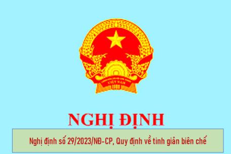 Nghị định số 29/2023/NĐ-CP về tinh giản biên chế