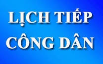 Thông báo lịch tiếp công dân tháng 7/2023