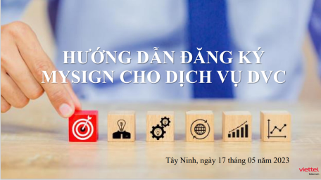 CÁCH ĐĂNG KÝ MYSIGN TRÊN ĐIỆN THOẠI DÙNG MY VIETTEL