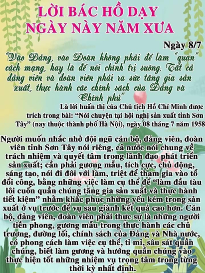 Lời Bác dạy ngày này năm xưa về trách nhiệm của mỗi cán bộ, Đảng viên