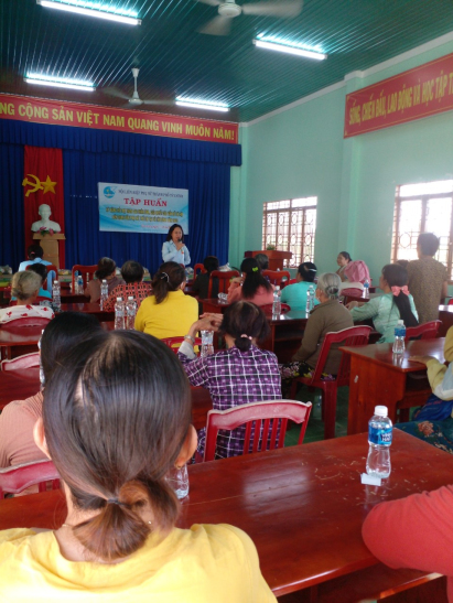 Hội LHPN xã Tân Bình, Thành phố Tây Ninh, tỉnh Tây Ninh tổ chức tập huấn kỹ năng hỗ trợ tham gia phản ánh, giải quyết các vấn đề xã hội liên quan đến phụ nữ, trẻ em