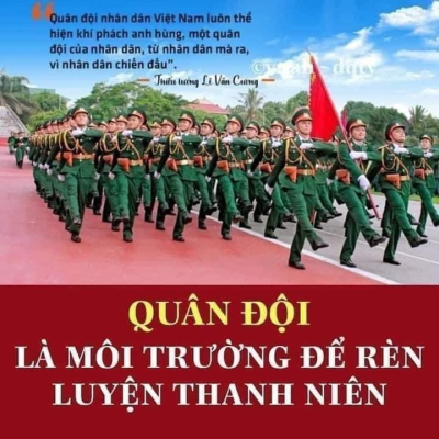 Quân đội là môi trường rèn luyện thanh niên