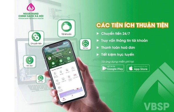 Ứng dụng VBSP Smart Banking của Ngân hàng Chính sách xã hội.